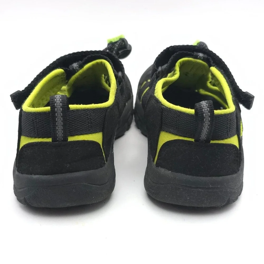 KEEN FootWear Kids Sandals 2 Black & Green Outdoor‎ Water Shoes Hook Loop